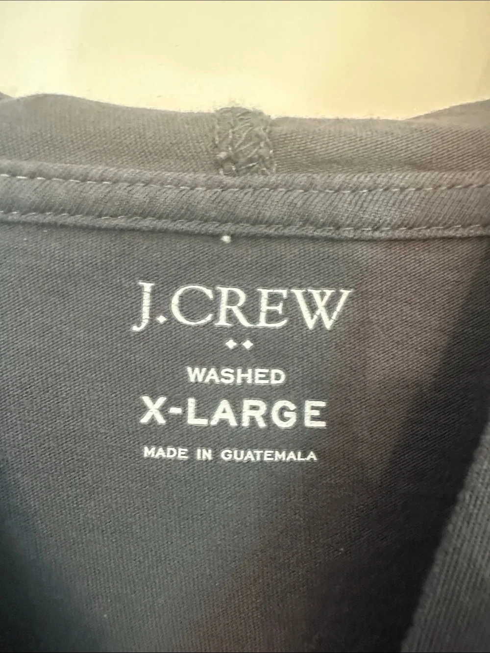 J. Crew Long Sleeve Hooded Tee in Charcoal